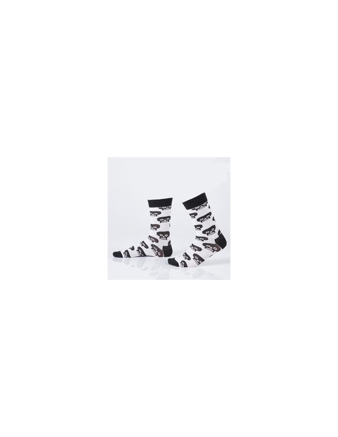 Weiße Damensocken mit Totenköpfen SD03 – Online-Shop – Boutique